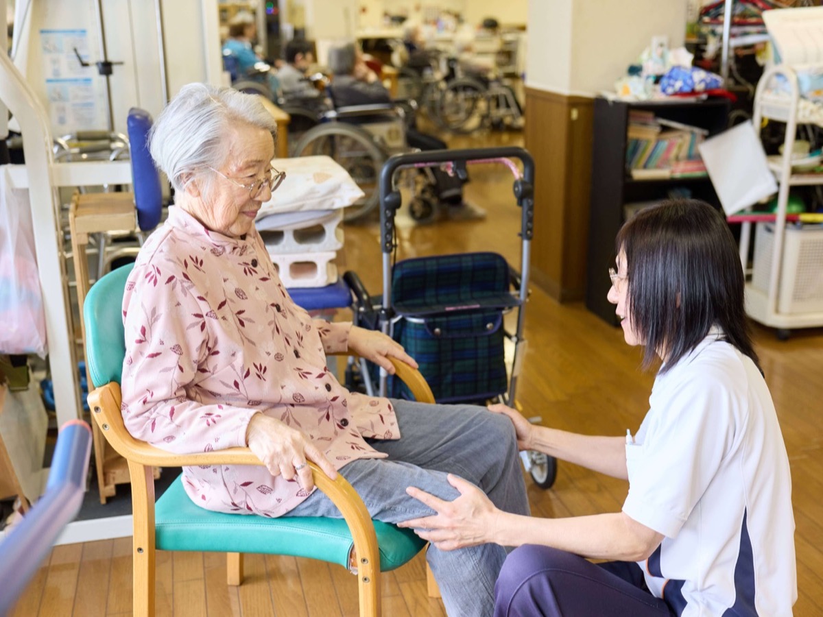 利用者様の前向きな変化を支える様子